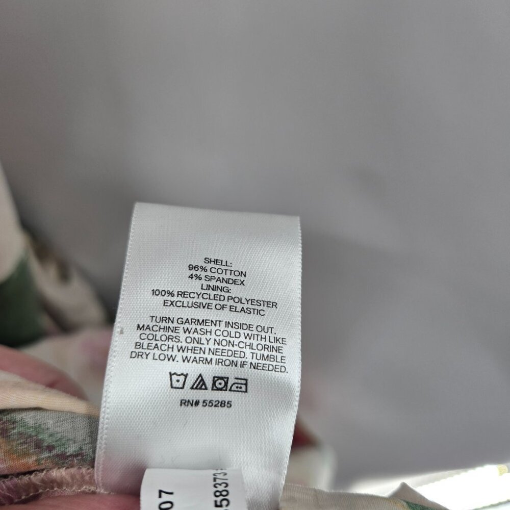 Express Cream Floral Watercolor Off Shoulder Puff Sleeve Maxi Dress Size Medium - Picture 13 of 16